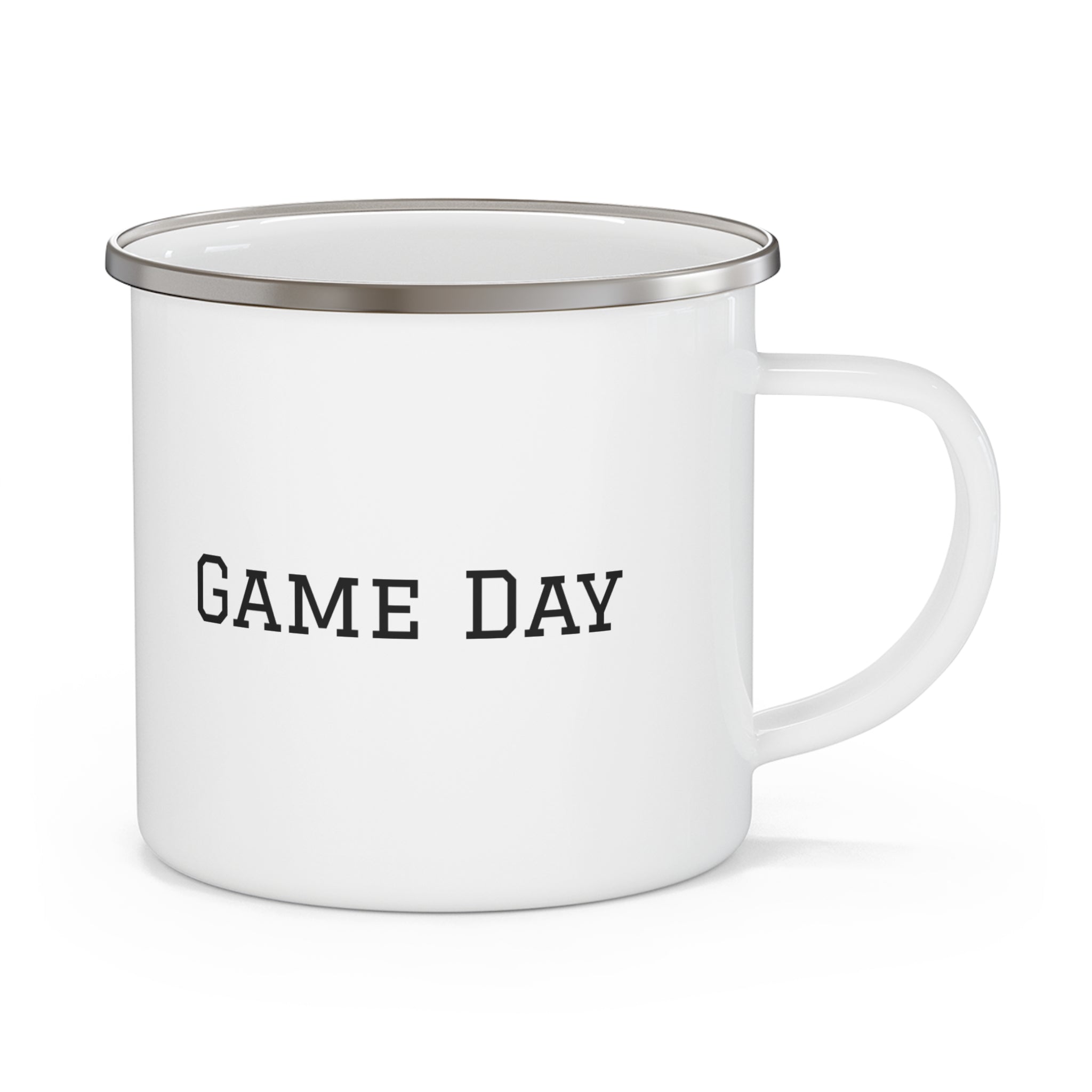 Football game day coffee cup - enamel mug for sports fans