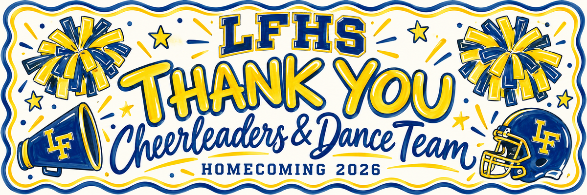 Custom Banner Order - LFHS Cheer & Dance