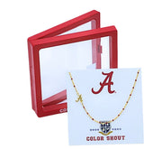 AL University of Alabama Bead Necklace by Color Shout