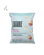 Mini Birthday Cake Pops I White Chocolate Rainbow Popcorn