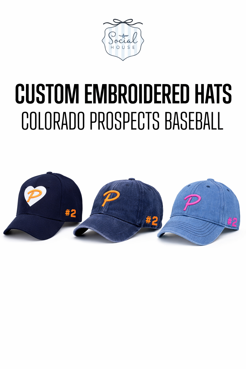 Custom Embroidered Hat for Colorado Prospects Baseball