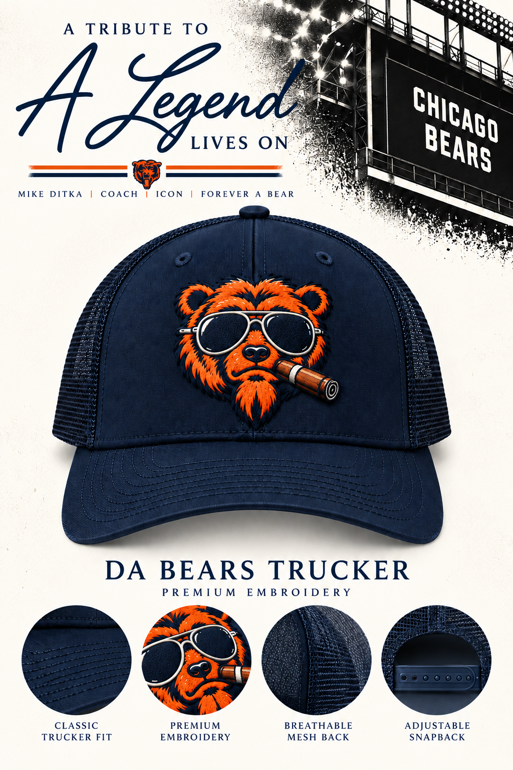 Da Bears Trucker Hat