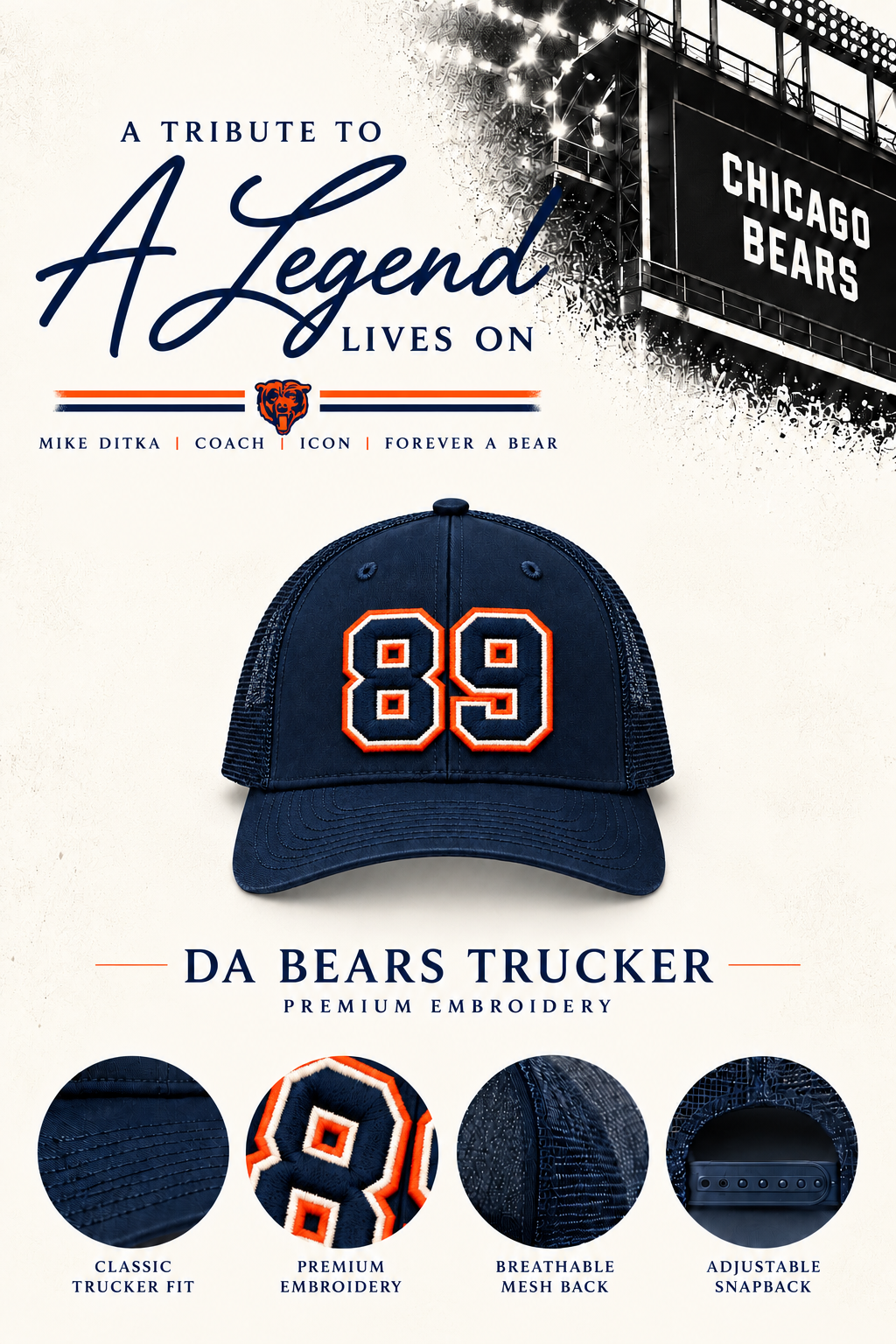 Da Bears #89 Trucker Hat