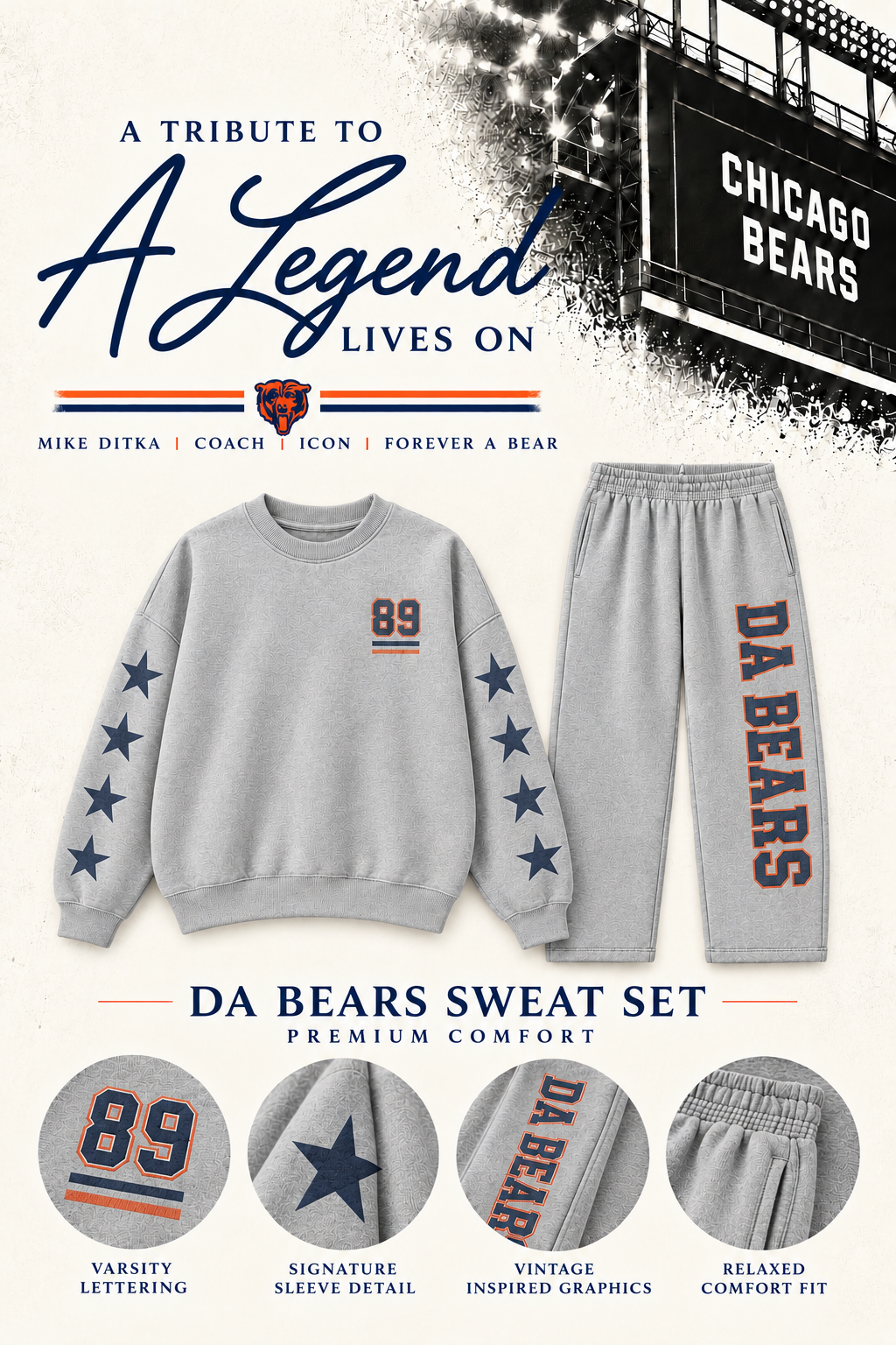 Da Bears Sweat Set