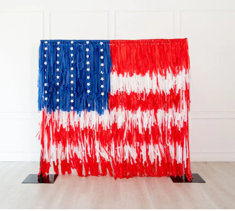 Pop-Up Patriotic Backdrop I 24-Hour Party Rental