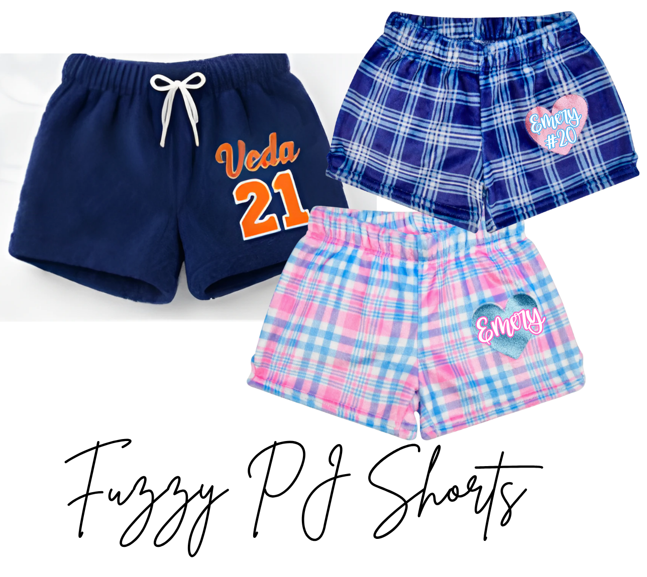 Custom Fuzzy PJ Shorts for Miller/Henehan Team
