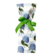 Hydrangeas and Stripes Paper Wine Bag Kit